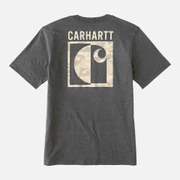 (107296) 어바인 블록 카모 반팔티 CARBON HEATHER